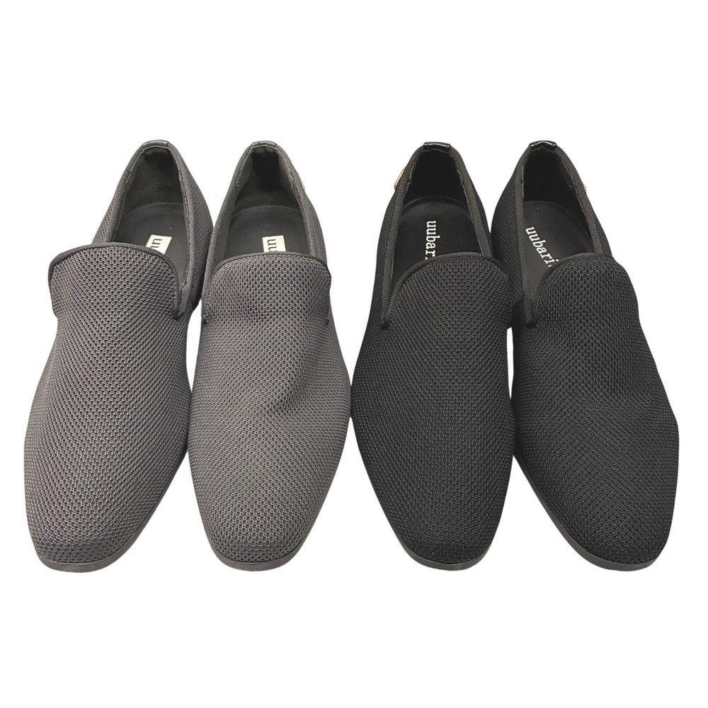 Uubaris SM010 Slip On Mesh Loafers Shoes Mens 9.5 Black Grey Bundle Lot 2 Pairs